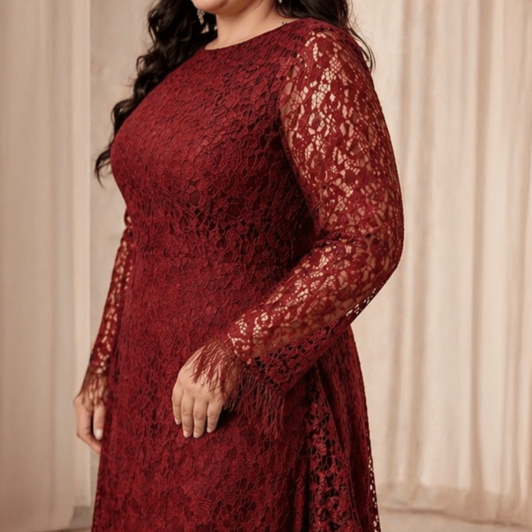 Burgundy Elegance Maxi Dress