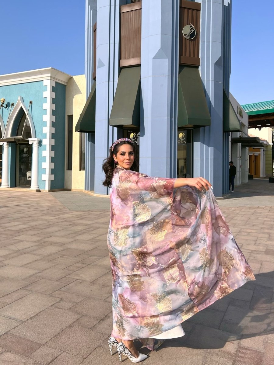 Luxe Organza Kimono, back view