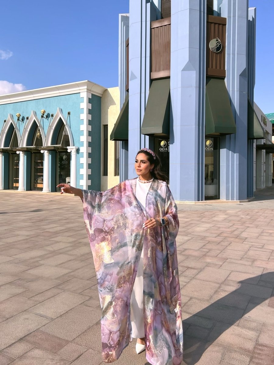Luxe Organza Kimono, back view