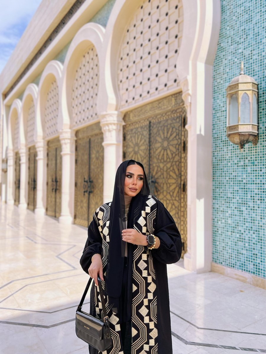 Elegance Embroidered Koftan, close-up of design detail