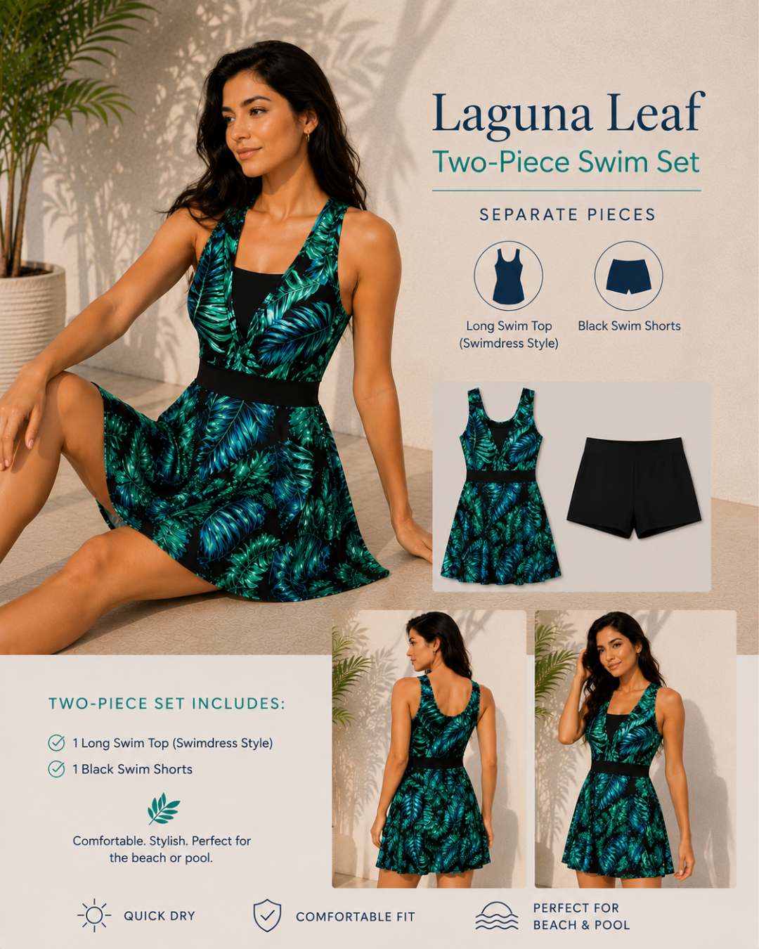 Laguna Leaf Two-Piece Set