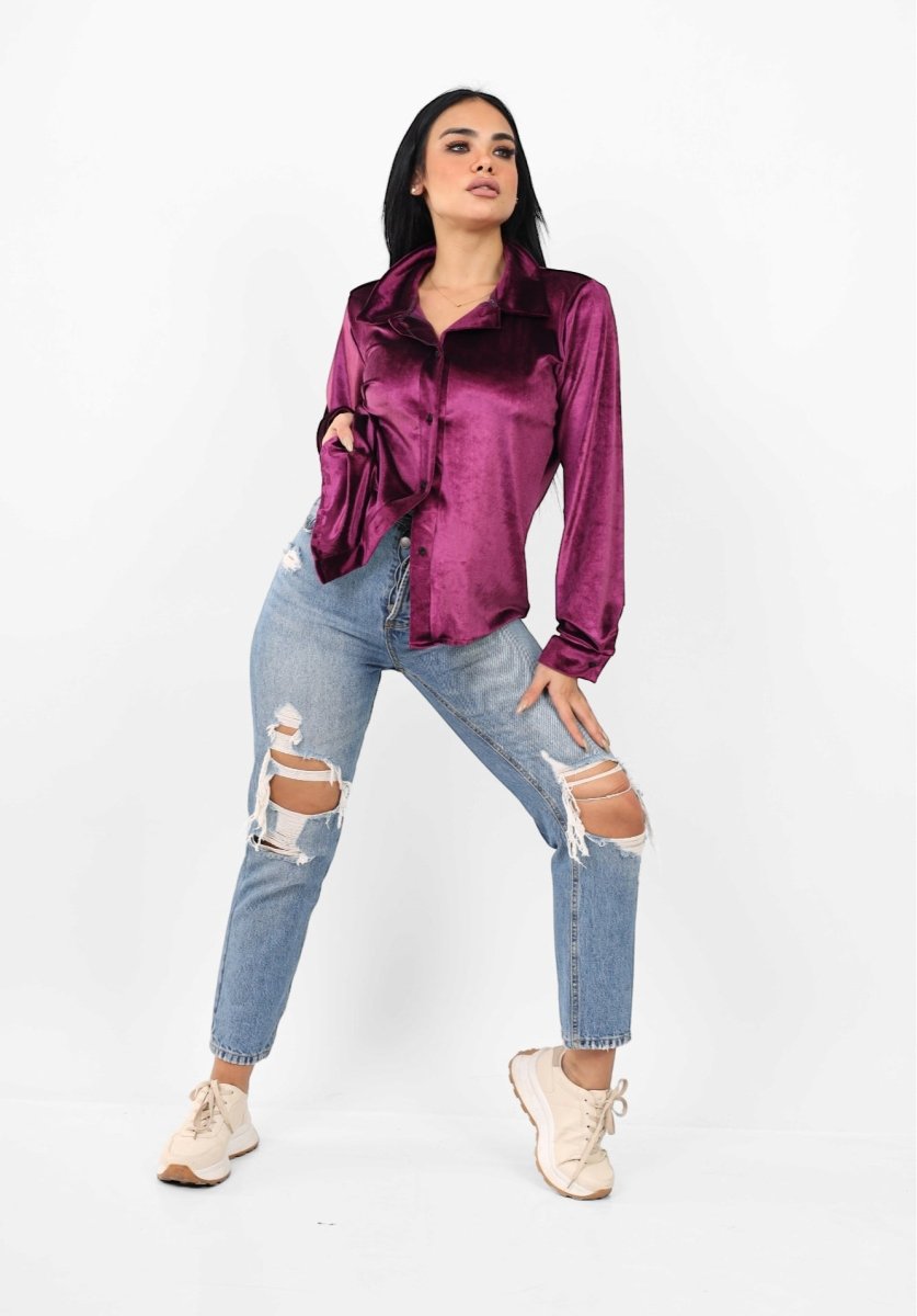 Velvet Chemise, styled look