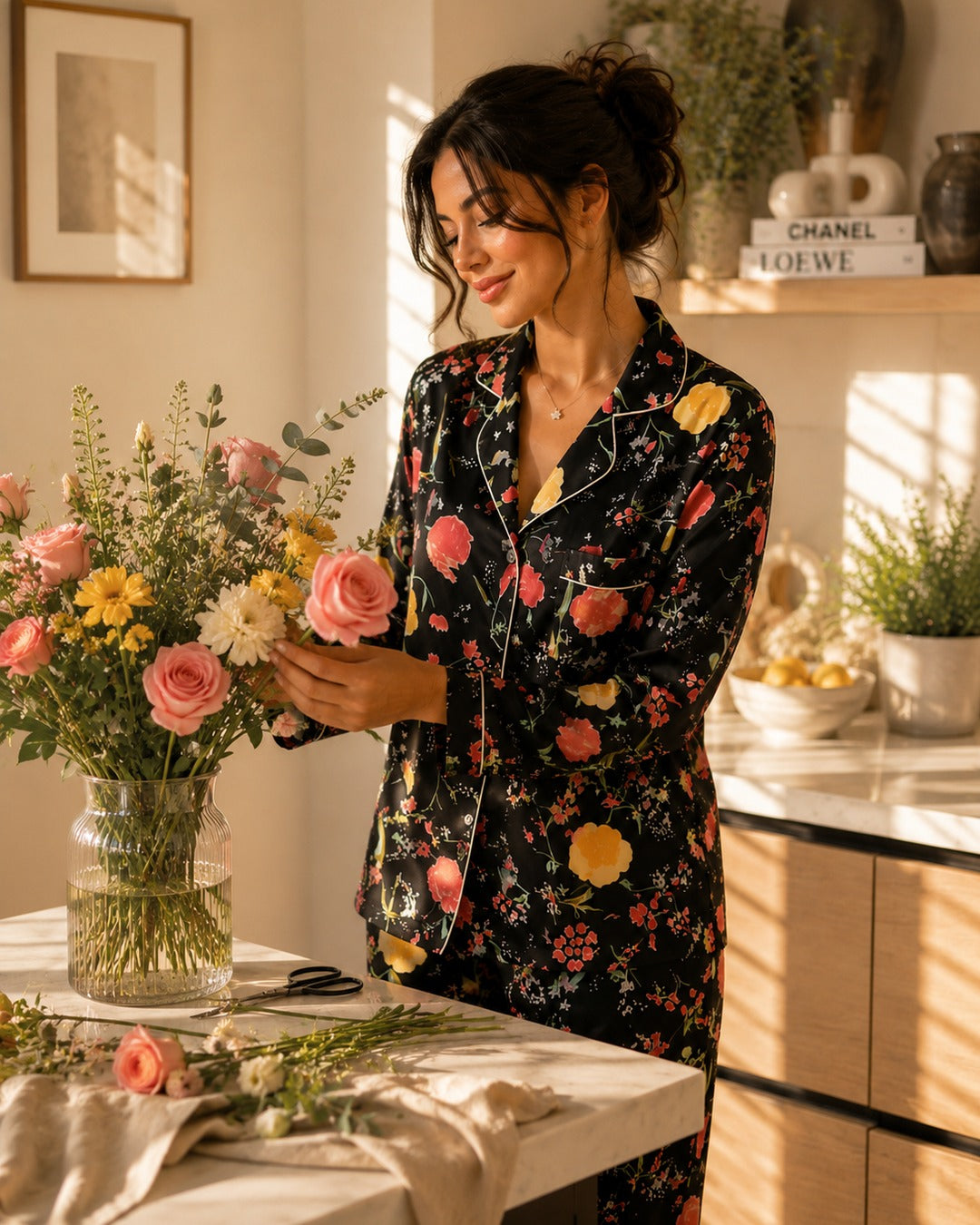 Midnight Garden Pajama Set