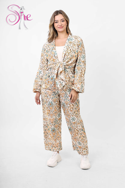 Causal Floral Suit