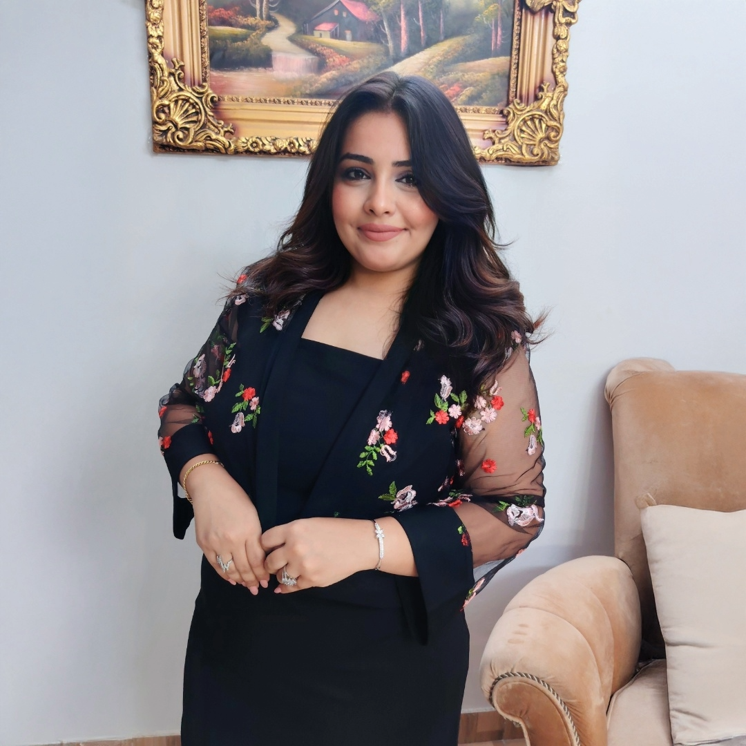 Black Dress with Embroidered Sheer Jacket