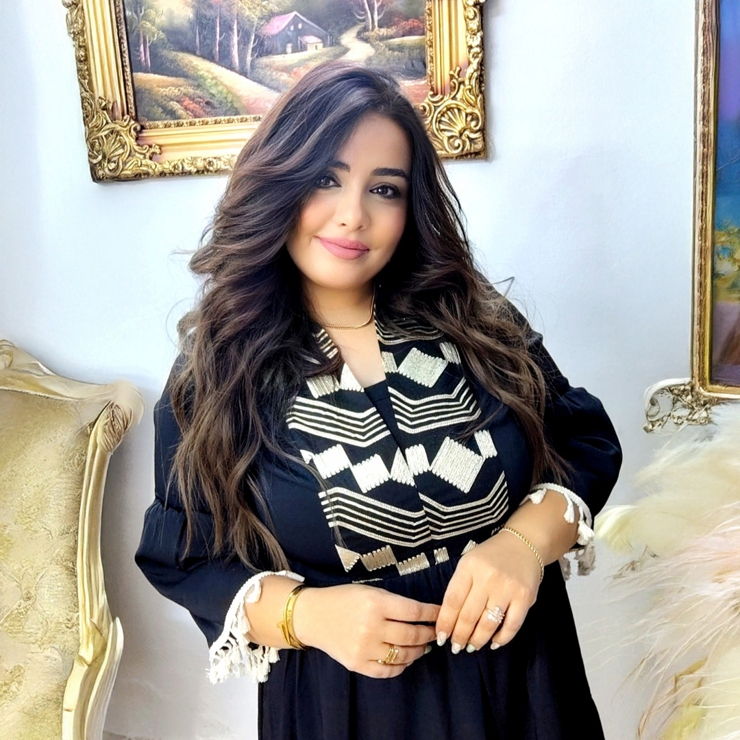 Black Soft-Crepe Embroidered Dress