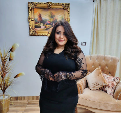 Chamois Blouse with Matching Skirt – Elegant Feminine Set