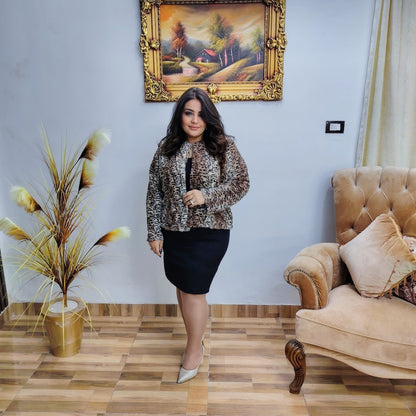 Faux Fur Jacket – Chic Winter Ensemble