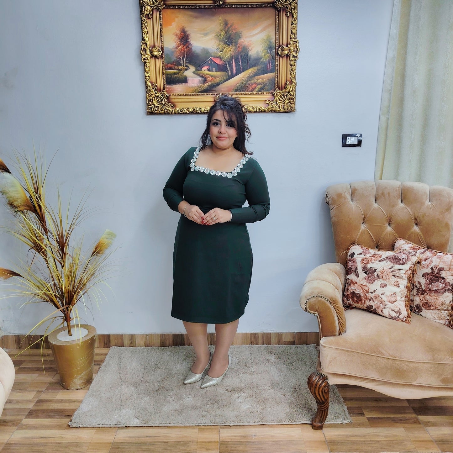 Elegant Dress Soft Lycra