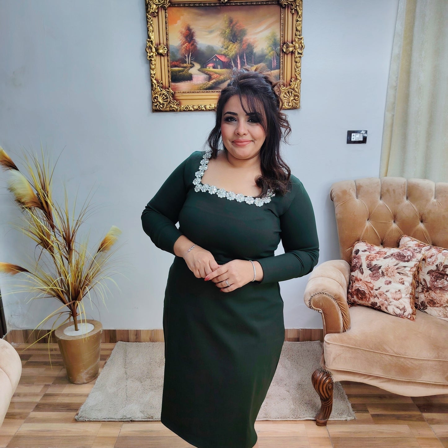 Elegant Dress Soft Lycra