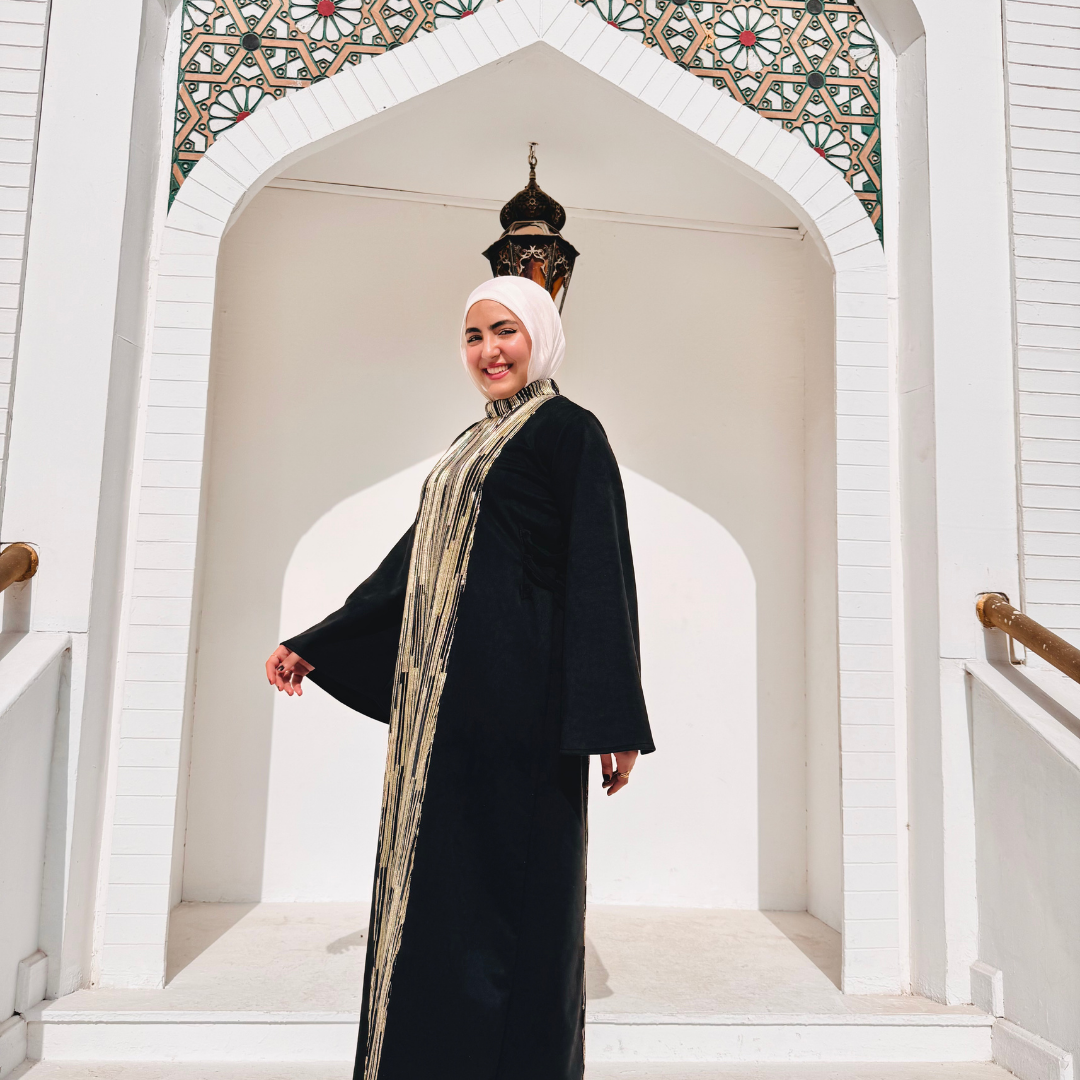 Layali Metallic Abaya