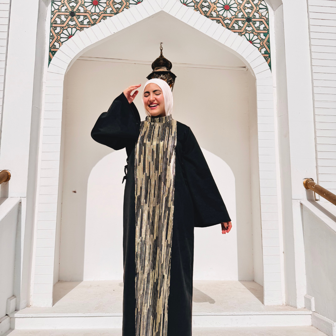 Layali Metallic Abaya