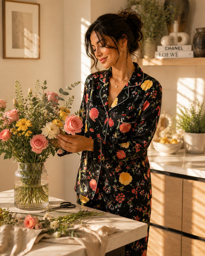 Midnight Garden Pajama Set