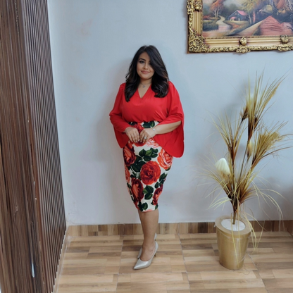 Scarlet Elegance Blouse