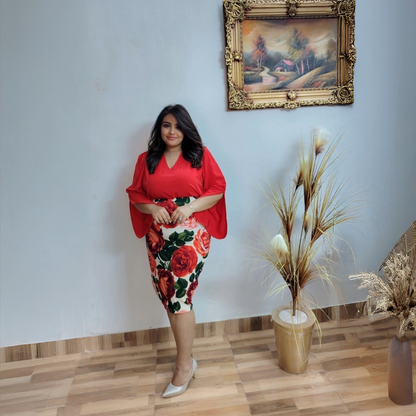 Scarlet Elegance Blouse