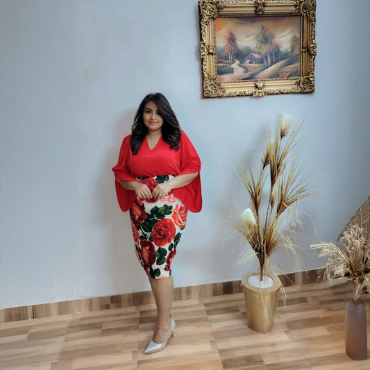 Scarlet Elegance Blouse