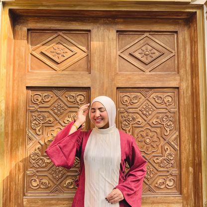 Velour Pleats Abaya
