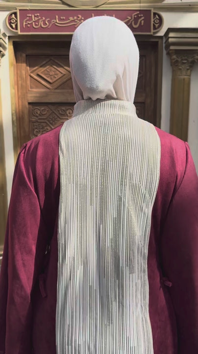 Velour Pleats Abaya